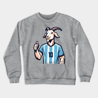 Soccer Legend Goat - Ultimate G.O.A.T. Tribute Crewneck Sweatshirt